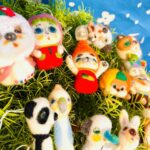 新作hassu羊毛フェルト大集合!ゴロリン&抱っこちゃんシリーズ、万歳お野菜も。360度可愛いフィギュアで笑顔に。LINE公式アカウントも♪