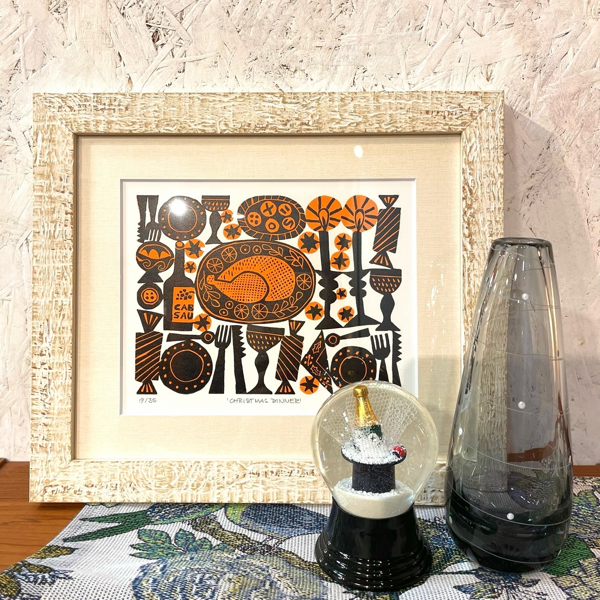 ヒルケ・マッキンタイアのリノカットアートが待望の入荷!日常の|ヴィンテージ北欧家具、インテリア アペテラ 仙台パルコB1F