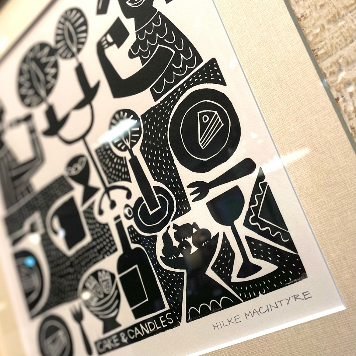 ヒルケ・マッキンタイアのリノカットアートが待望の入荷!日常の|ヴィンテージ北欧家具、インテリア アペテラ 仙台パルコB1F